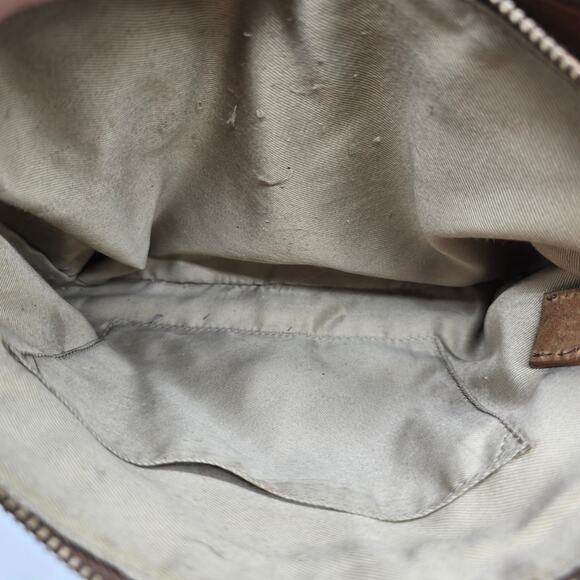 Vintage Lucky Brand Women's Leather Double Zipper Crossbody Bag Handbag Brown - Picture 9 of 15